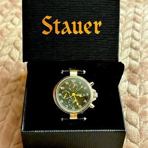 Men’s NWT Stauer Noire Watch